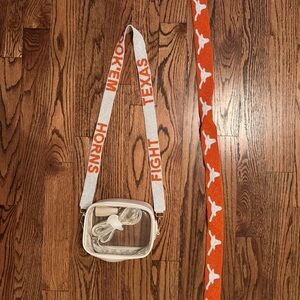 Clear Crossbody Bag with UT Straps